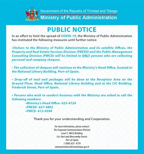 Notice to the Public .